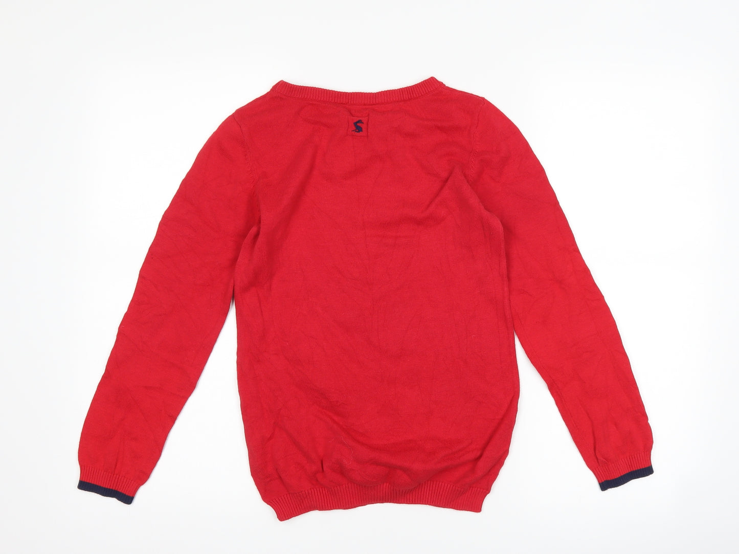 Joules Girls Red   Pullover Jumper Size 11-12 Years  - Dog