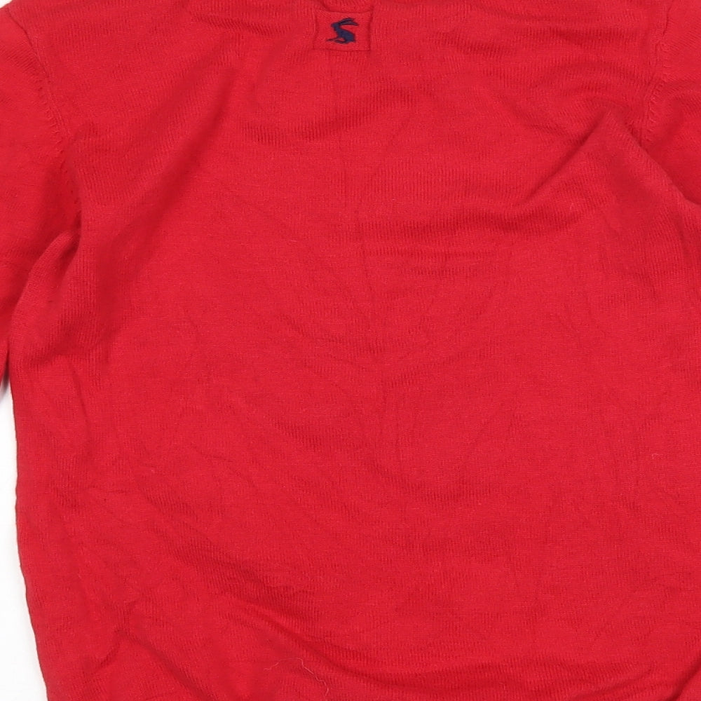 Joules Girls Red   Pullover Jumper Size 11-12 Years  - Dog