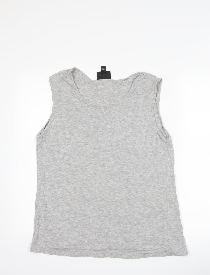 Antthony Womens Grey   Basic Tank Size L