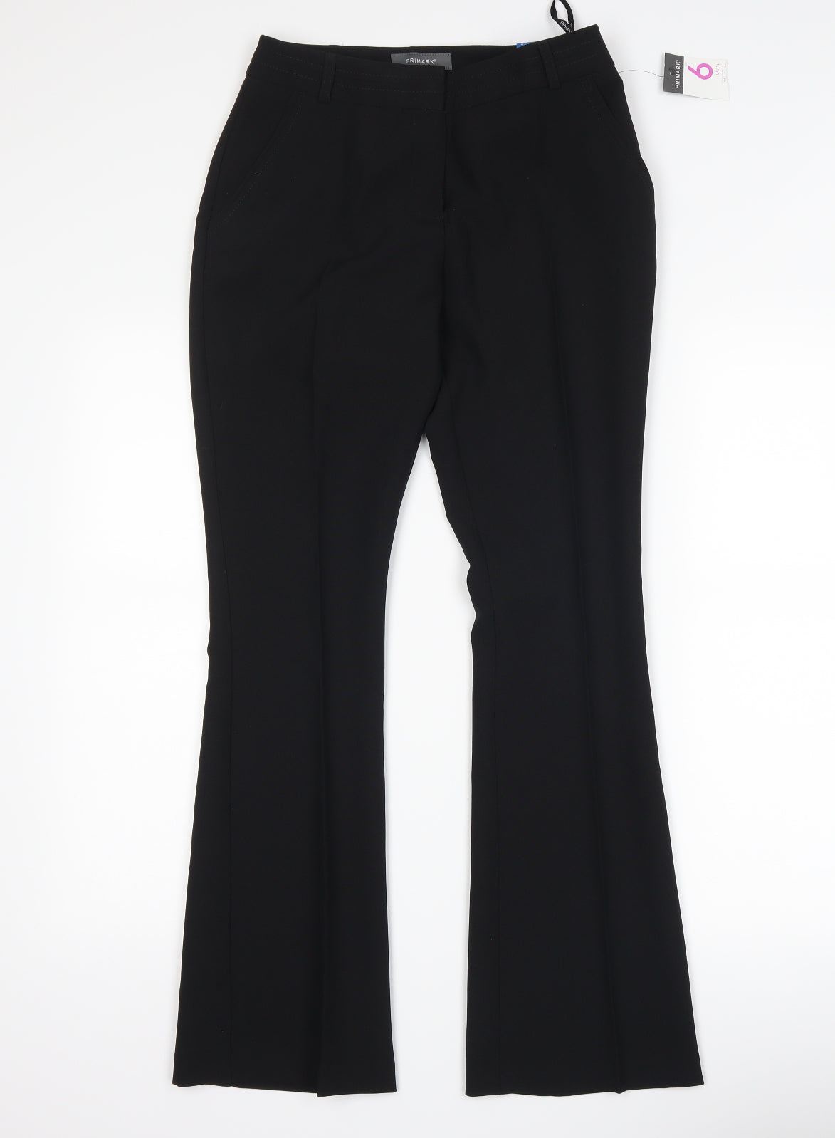 Primark Womens Black   Trousers  Size 6 L28 in