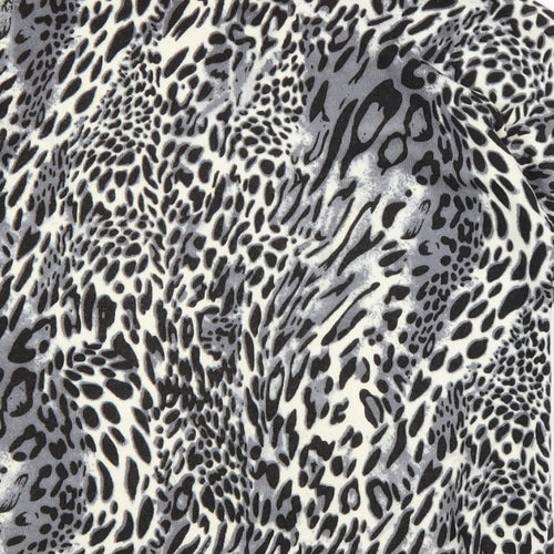 BHS Womens Grey Animal Print  Pullover Jumper Size 8