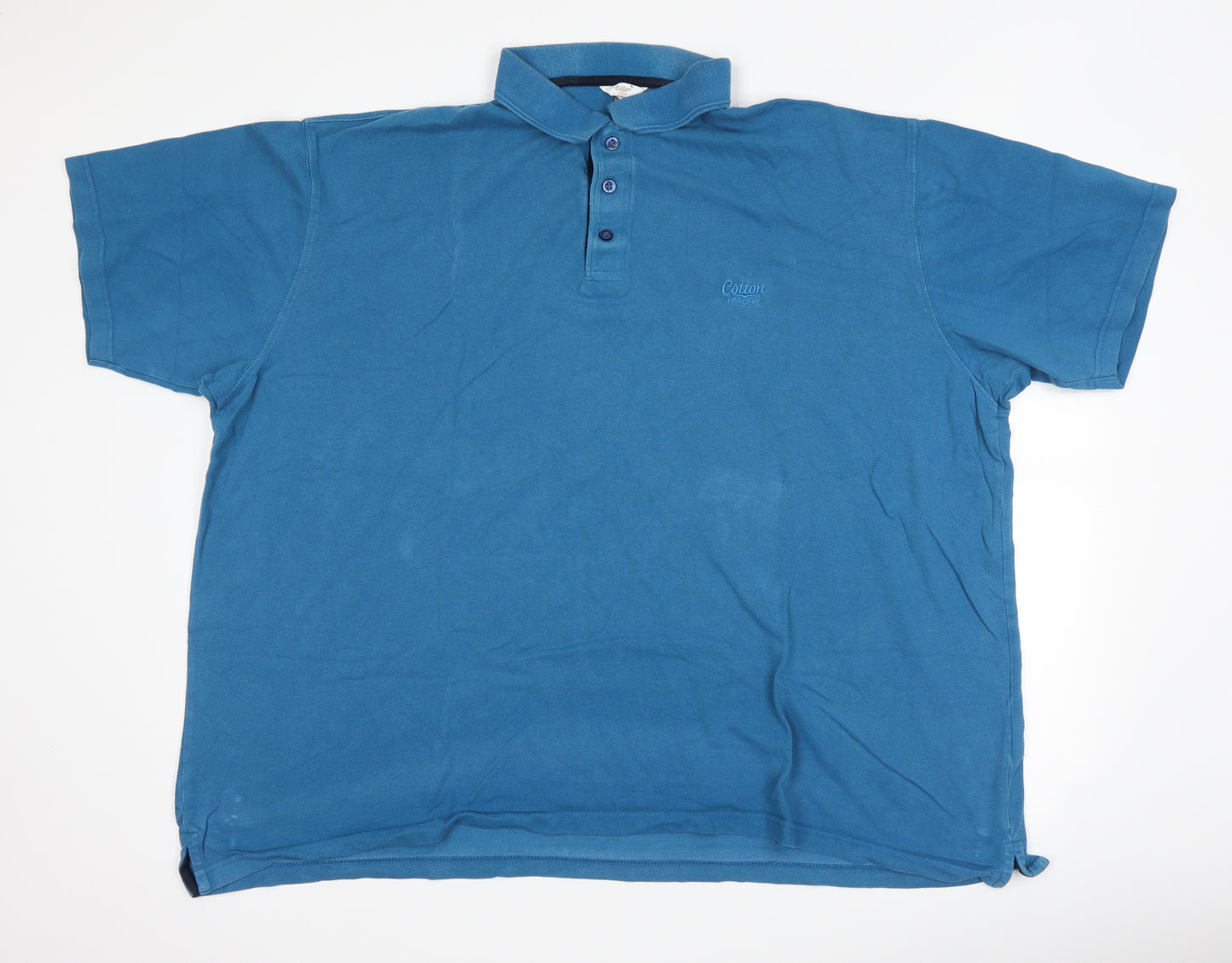 Cotton Traders Mens Blue    Polo Size 4XL