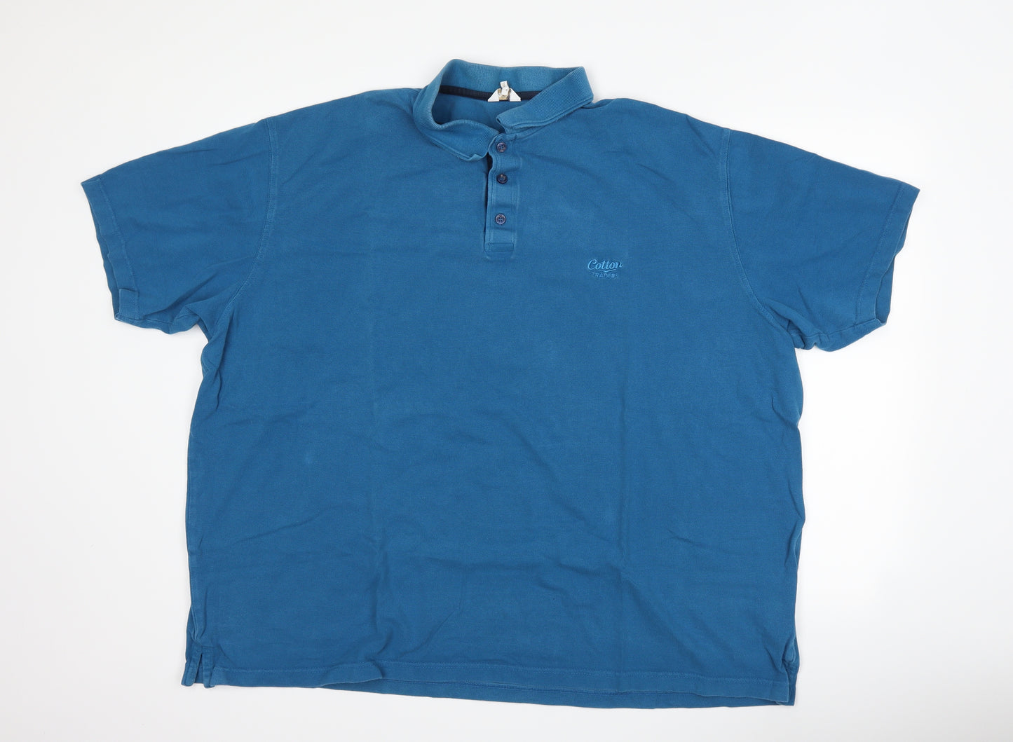 Cotton Traders Mens Blue    Polo Size 4XL