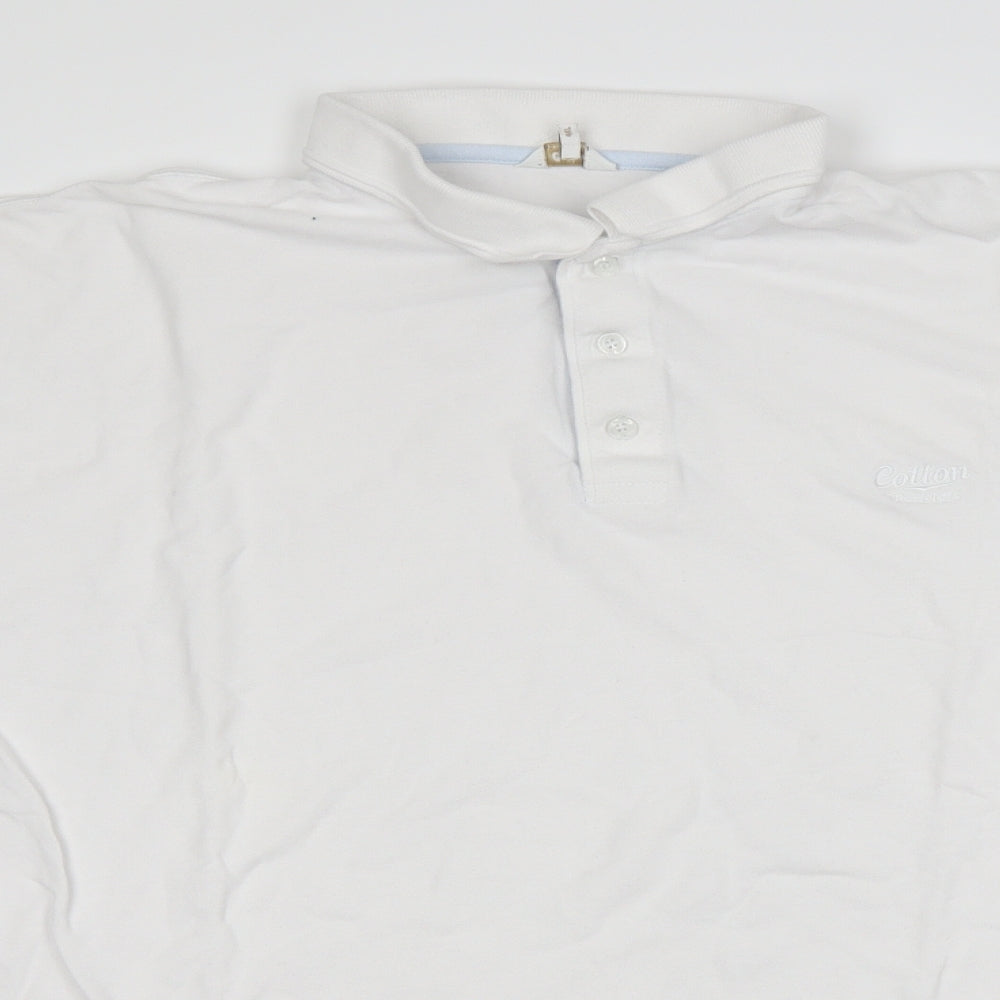 Cotton Traders Mens White    Polo Size 4XL