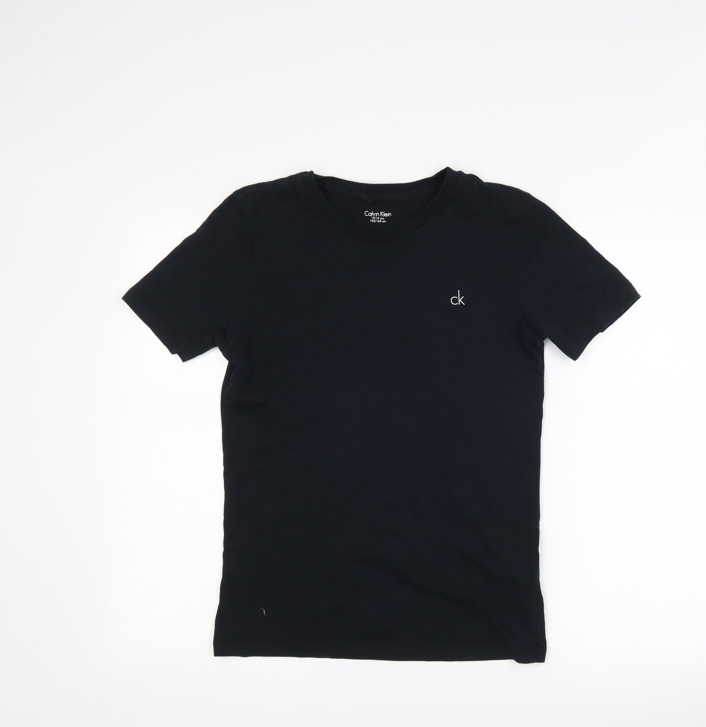 Calvin Klein Boys Black   Basic T-Shirt Size 12-13 Years