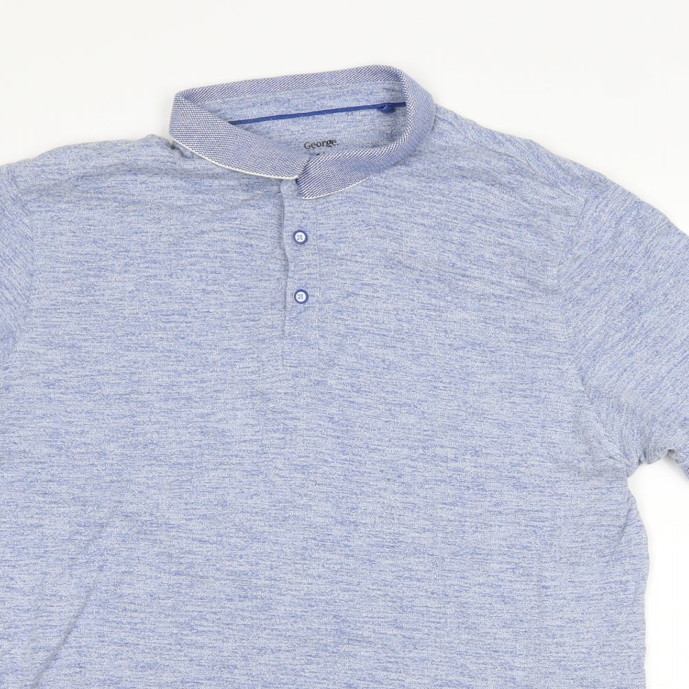 George Mens Blue    Polo Size L