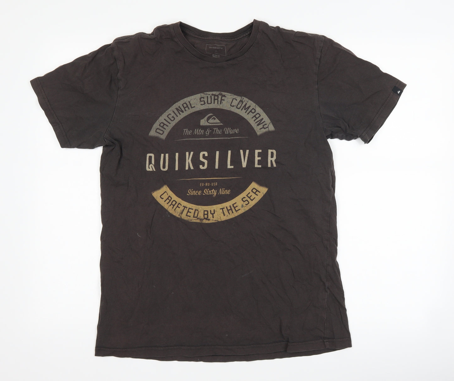 Quiksilver Mens Brown    T-Shirt Size M
