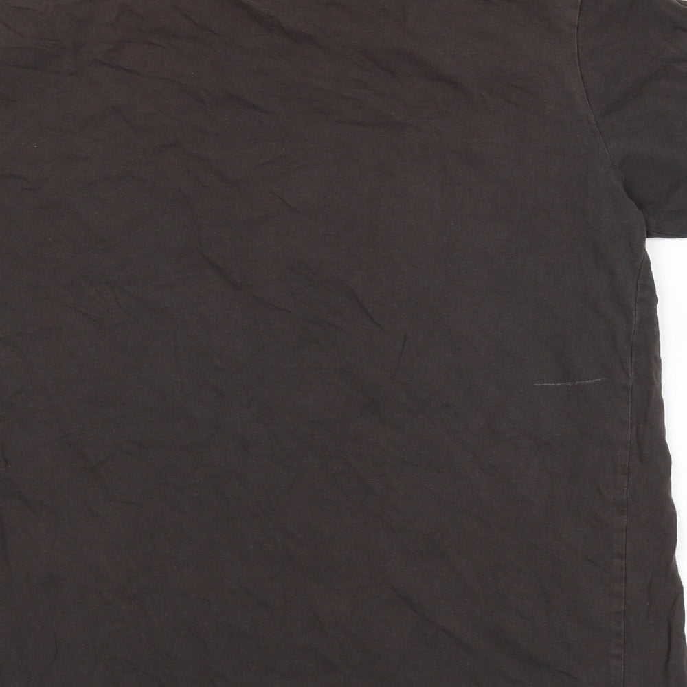 Quiksilver Mens Brown    T-Shirt Size M