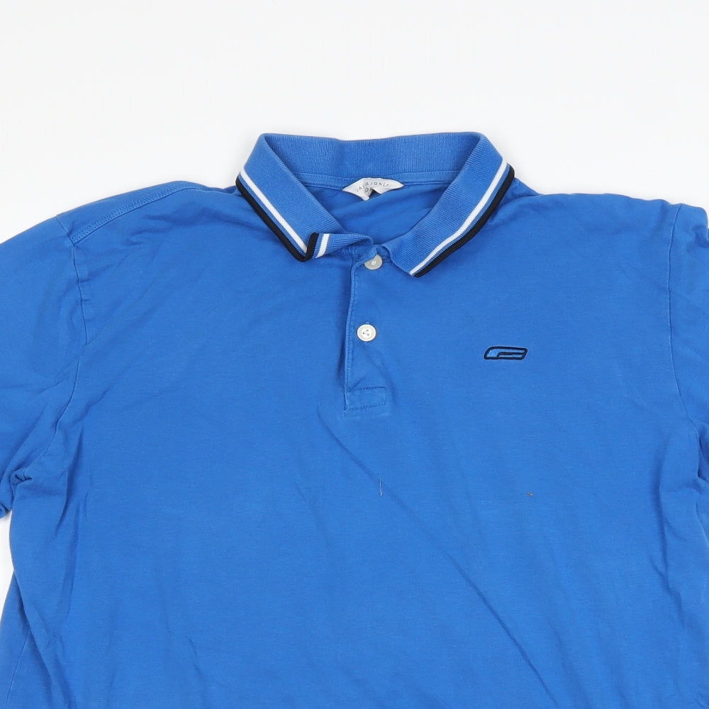 JACK & JONES Mens Blue    Polo Size XL