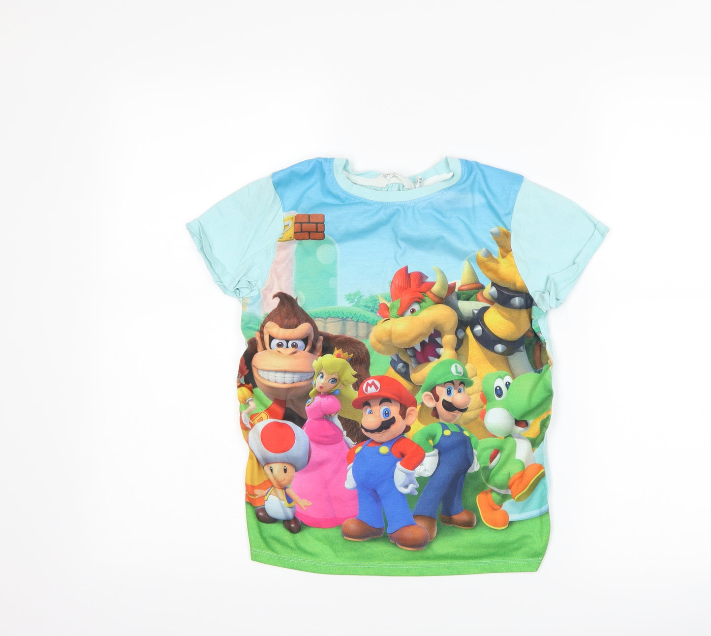 H&M Boys Blue   Basic T-Shirt Size 9-10 Years  - mario