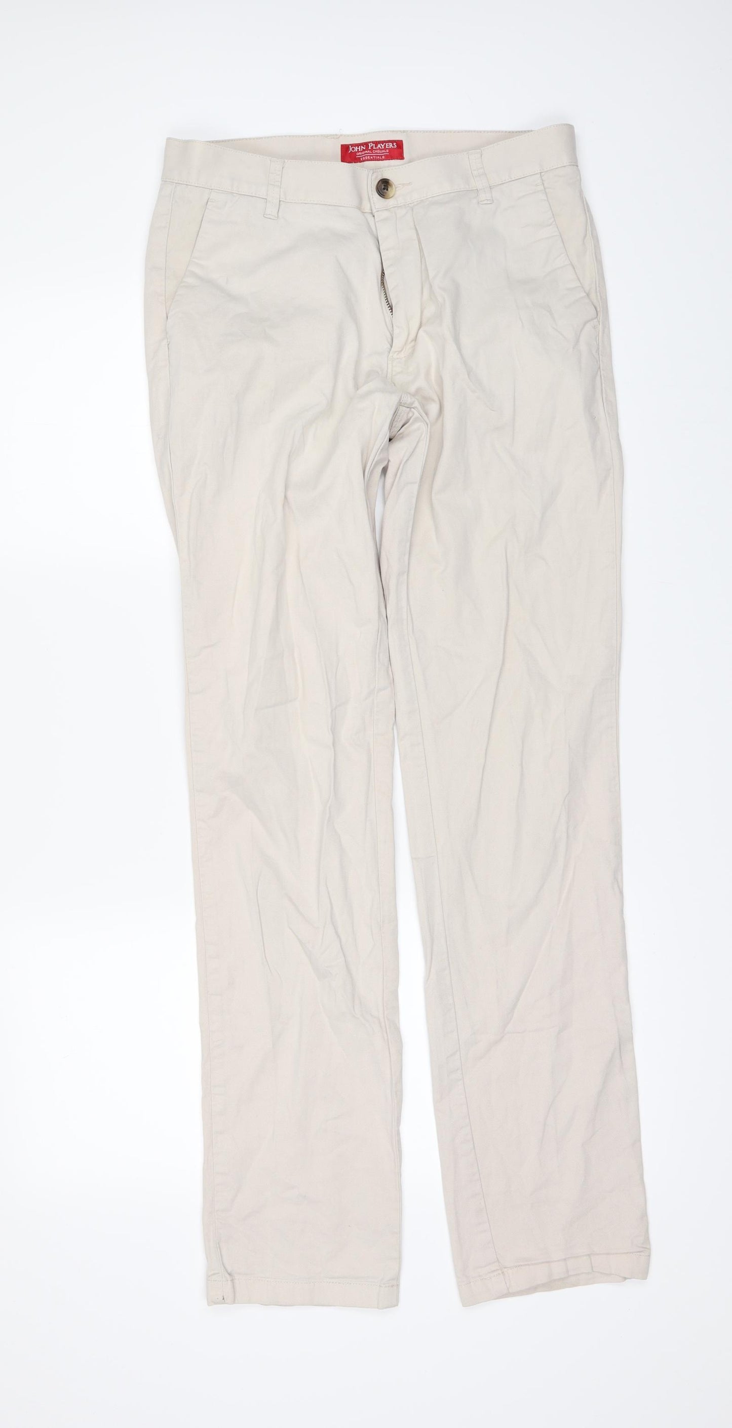 john players Mens Beige   Trousers  Size 30 in L32 in
