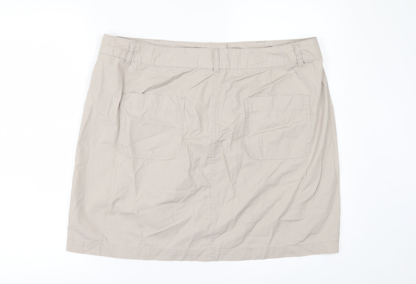 Dorothy Perkins Womens Beige   Mini Skirt Size 16