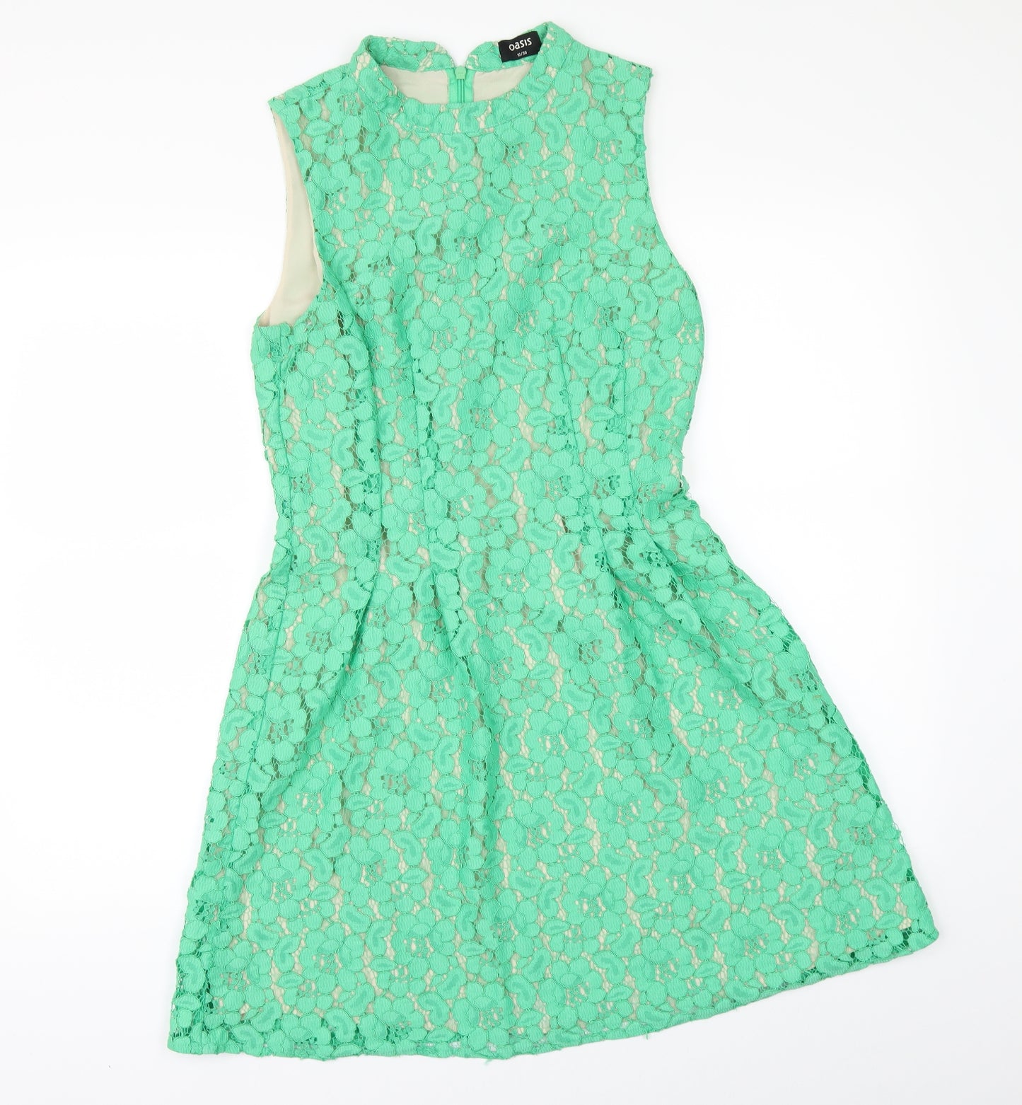 Oasis Womens Green   Fit & Flare  Size 10
