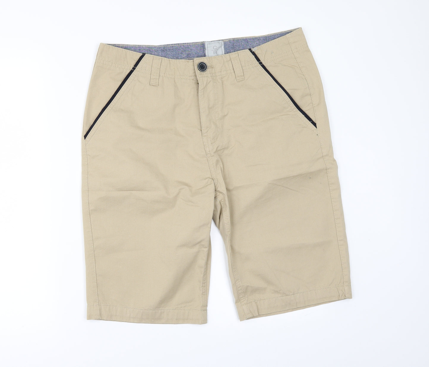 C/R Mens Beige   Chino Shorts Size 32 in