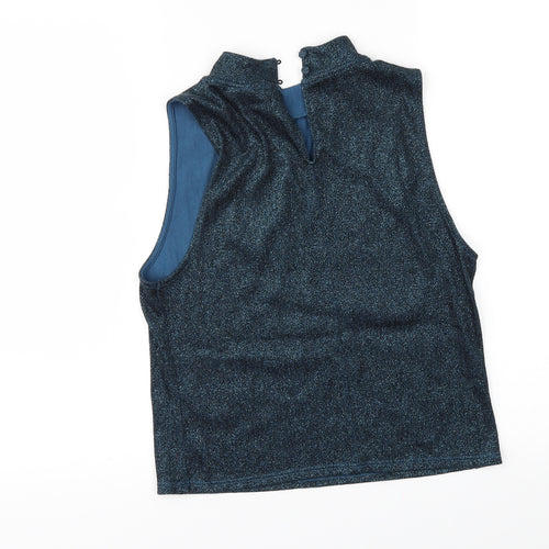 Topshop Womens Blue   Basic T-Shirt Size 10