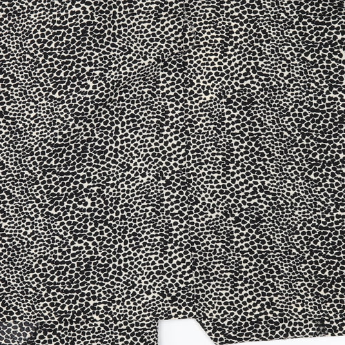 George Womens Black Animal Print  Jacket  Size 14