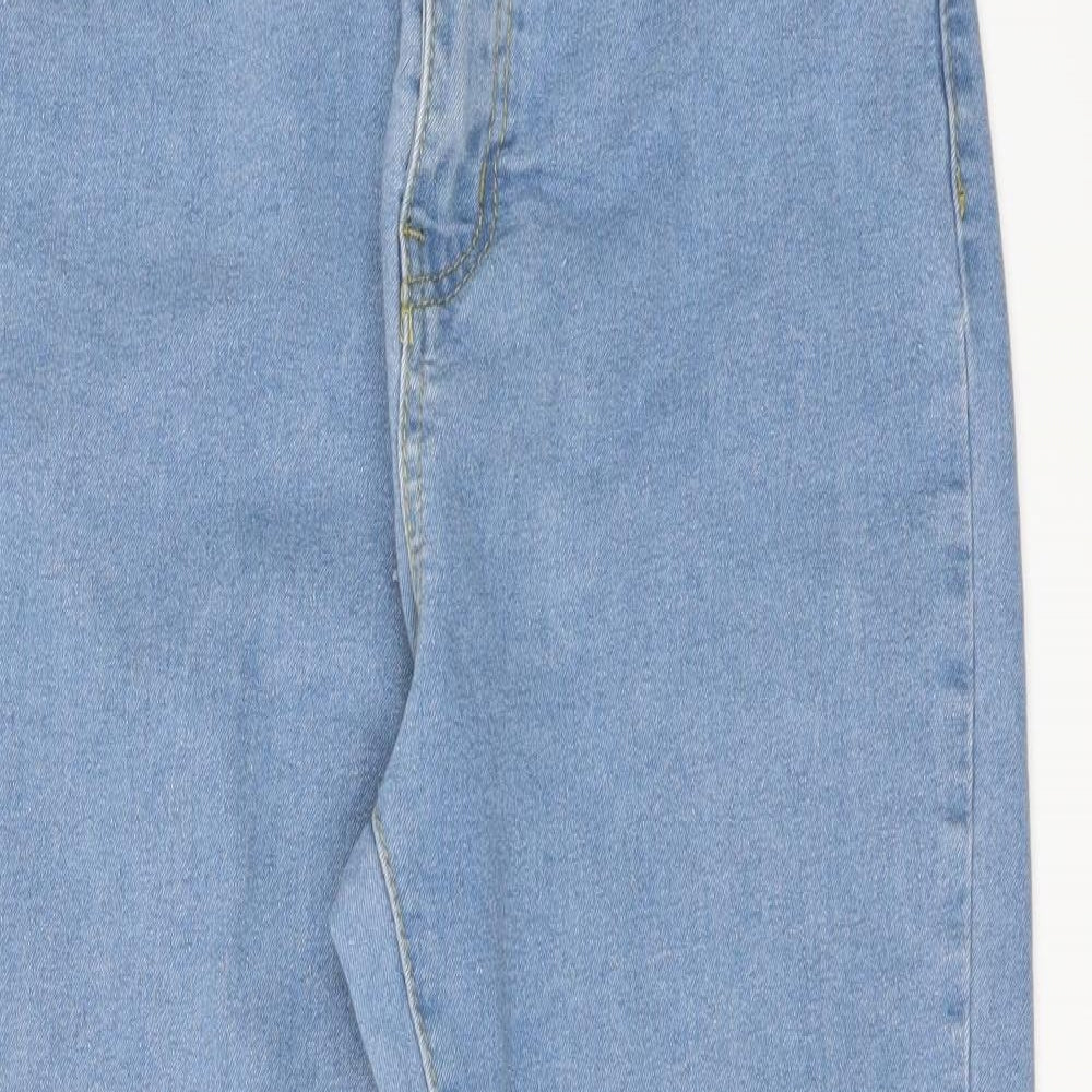 I SAW IT FIRST Womens Black  Denim Cropped Jeans Size 12 L27 in - Frayed Hem