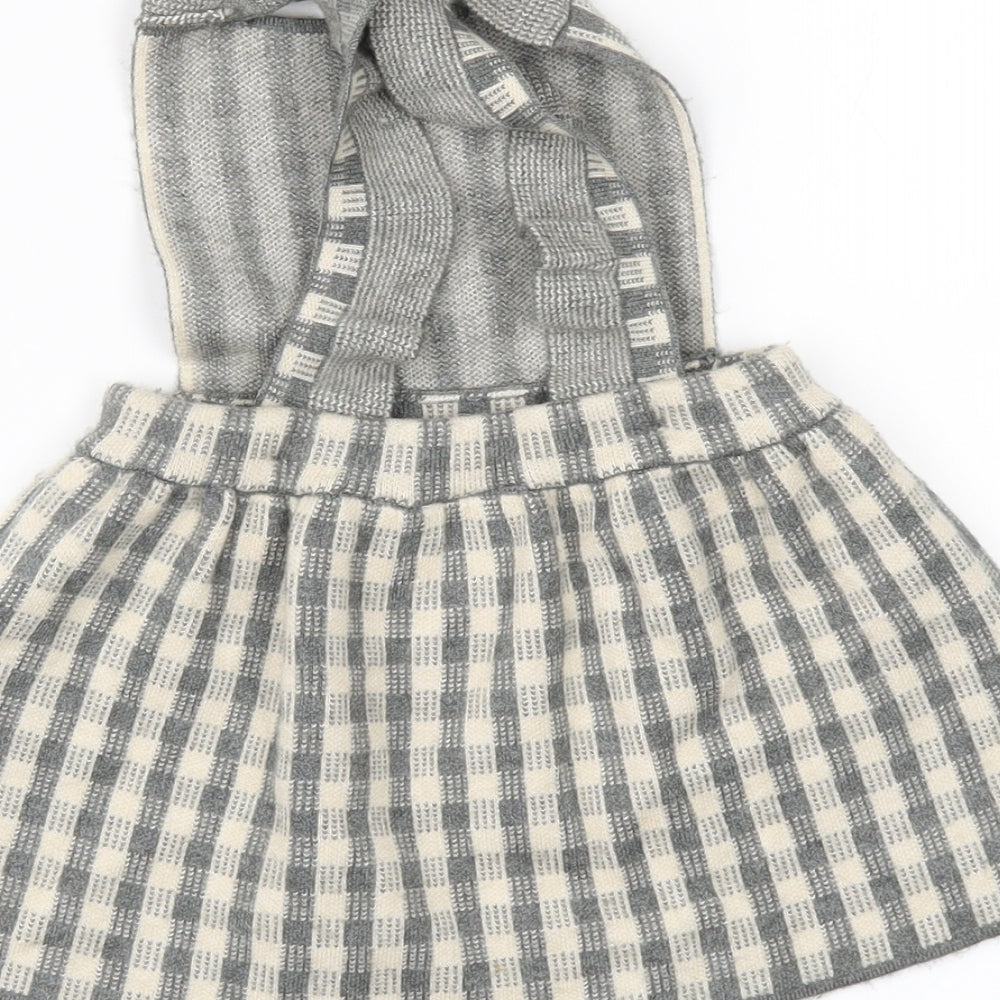 Zara Girls Grey Check  Mermaid  Size 12-18 Months