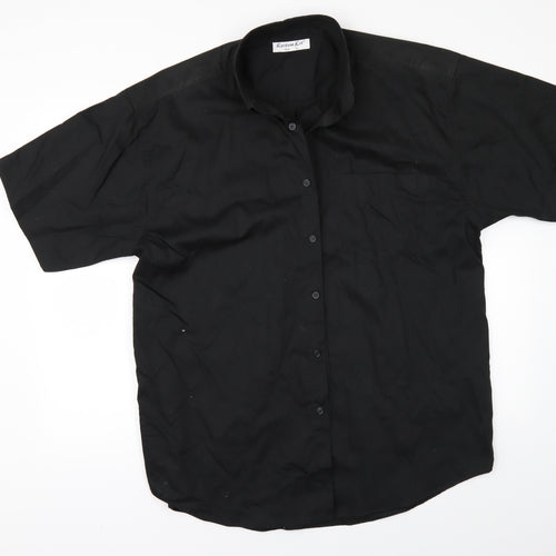 Kustom Kit Mens Black    Button-Up Size 16
