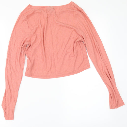 Topshop Womens Orange   Basic T-Shirt Size 12