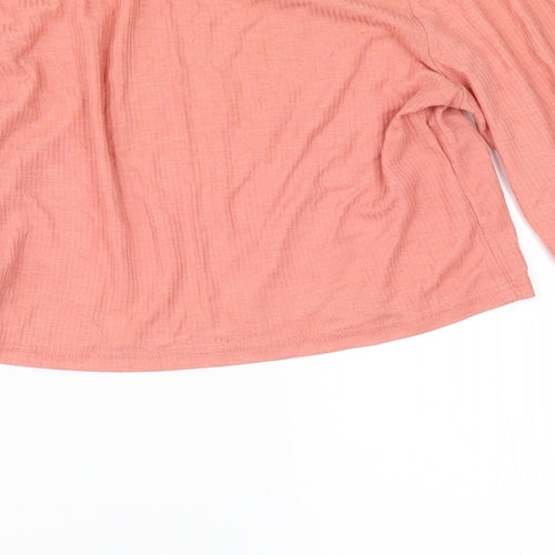 Topshop Womens Orange   Basic T-Shirt Size 12