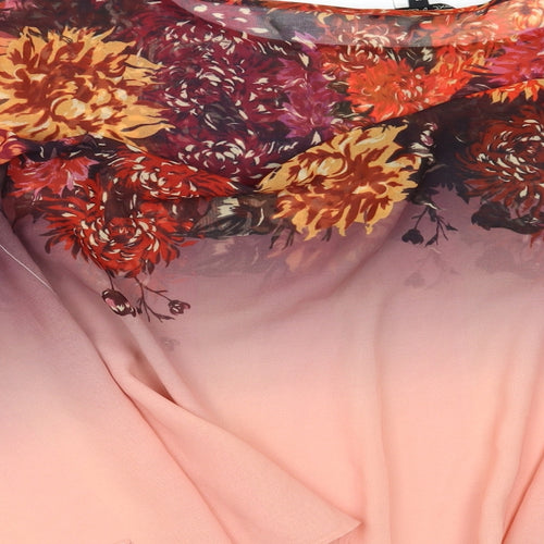 NEXT Womens Orange Floral  Tunic Blouse Size 10