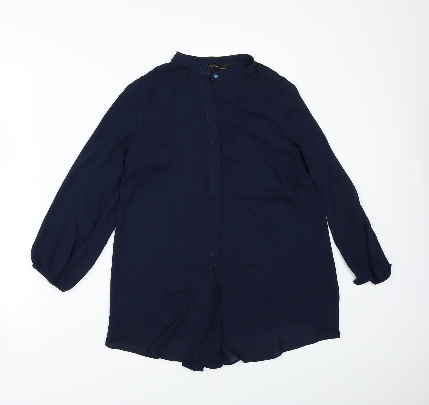 Zara Womens Black   Tunic Button-Up Size S