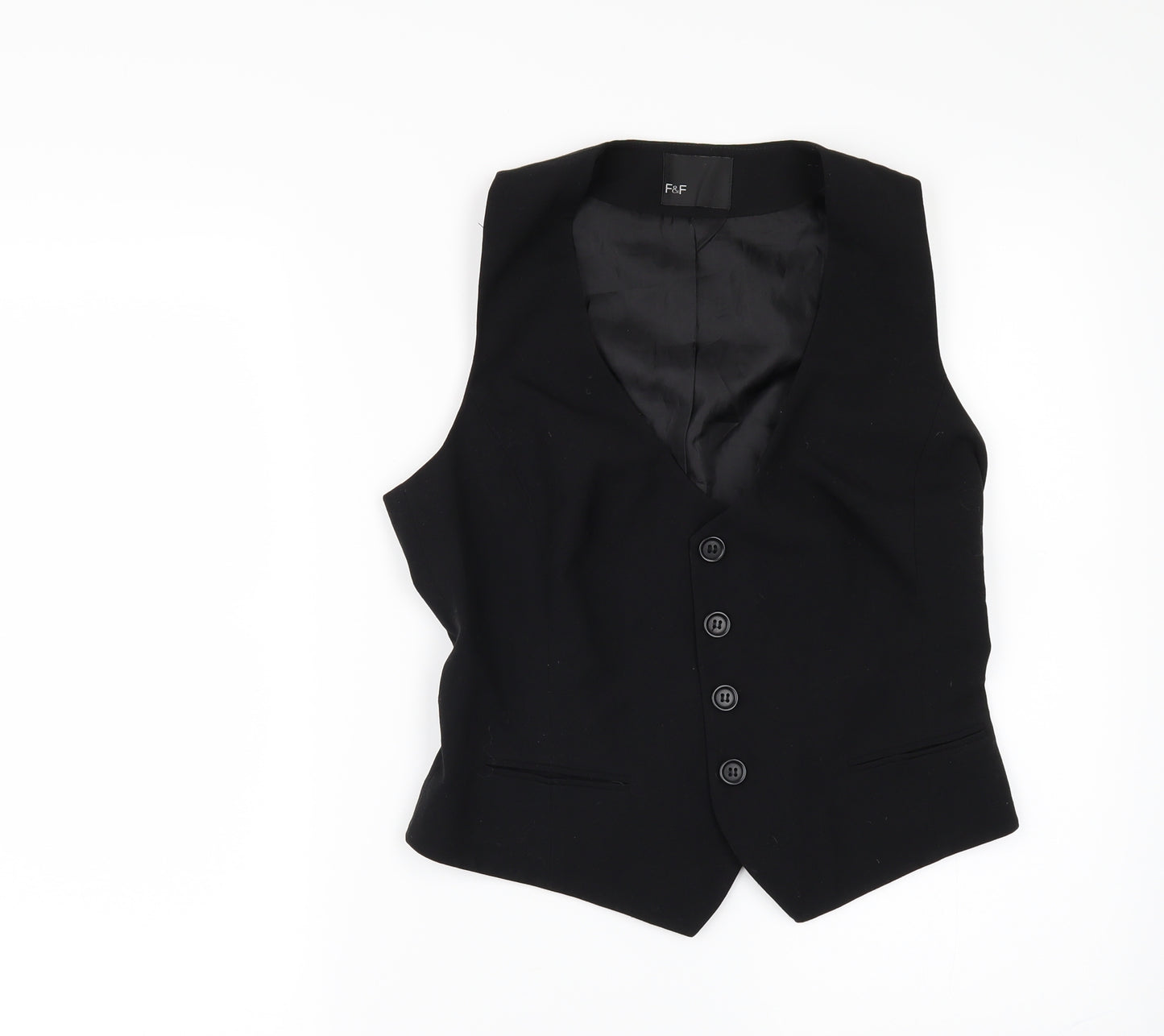 F&F Womens Black   Jacket Suit Trousers Size 10