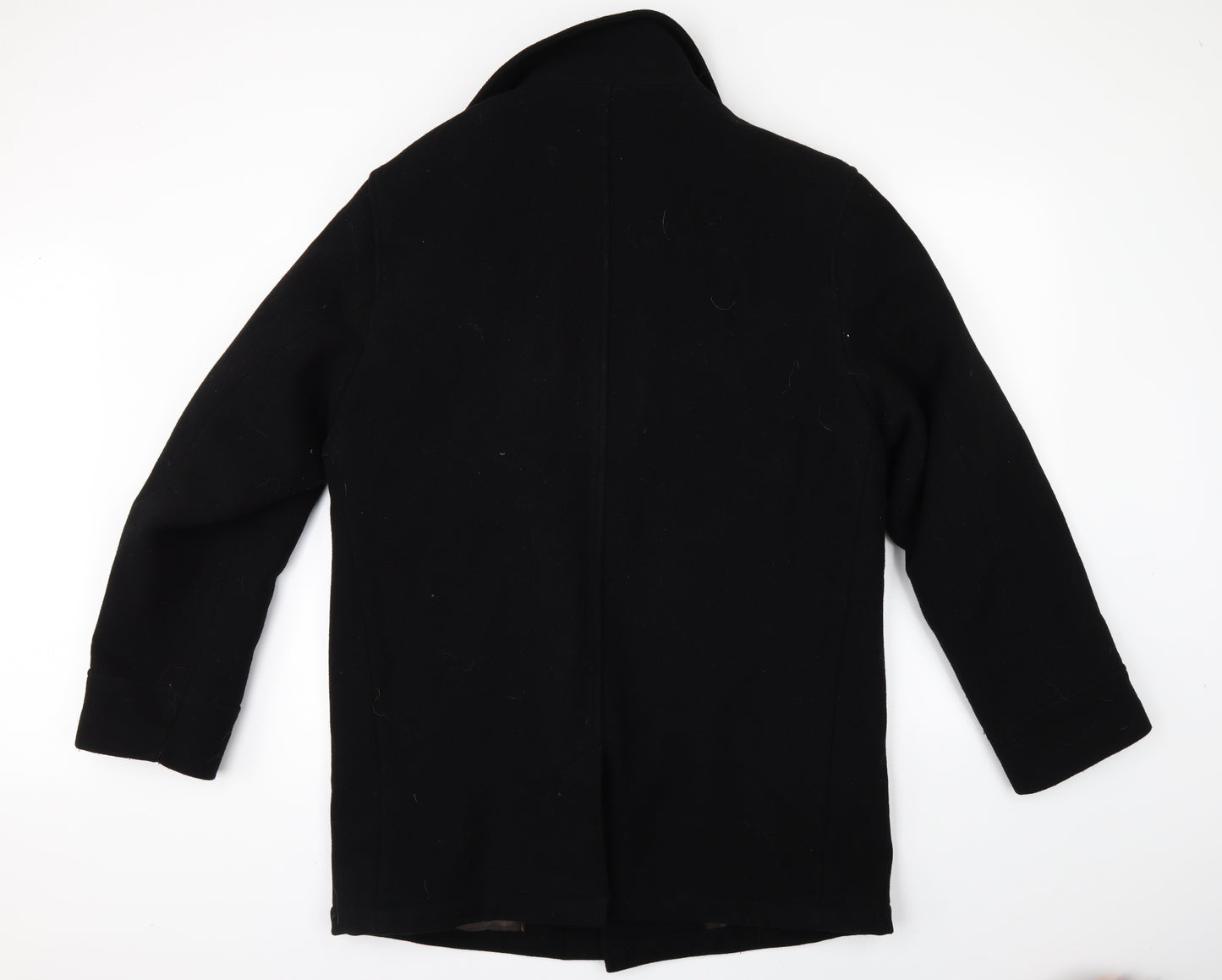 Marks and Spencer Mens Black   Overcoat Coat Size 40