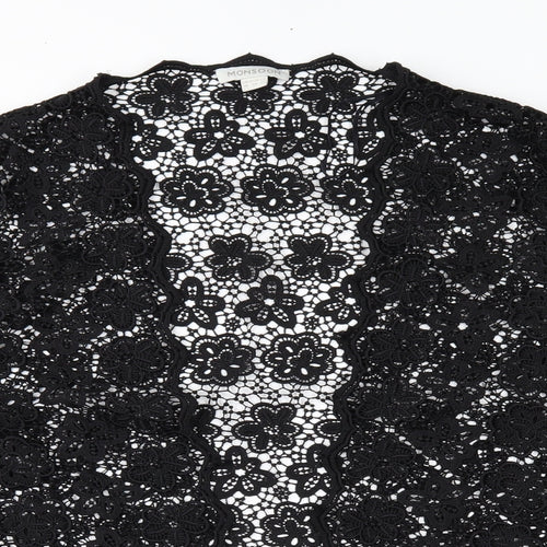 Monsoon Womens Black Floral Lace Basic Blouse Size 18
