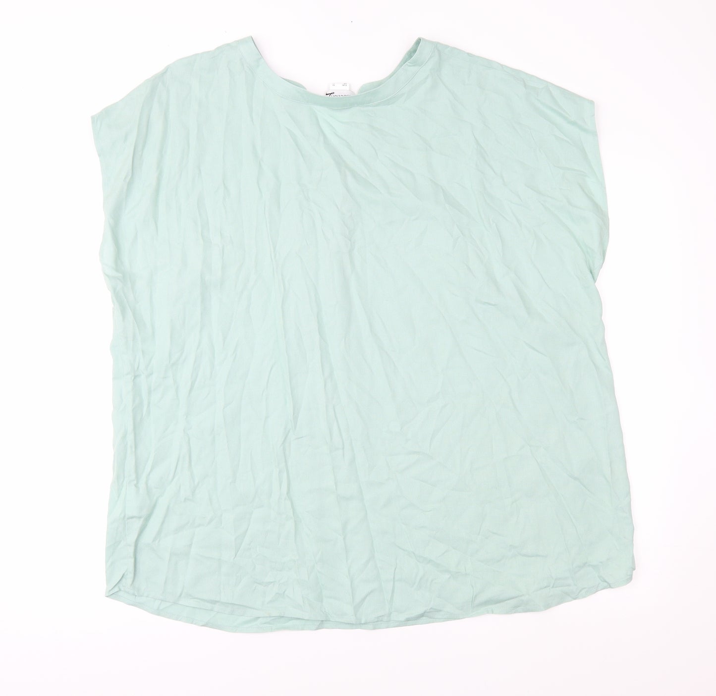 Collection L Womens Green   Basic Blouse Size 24