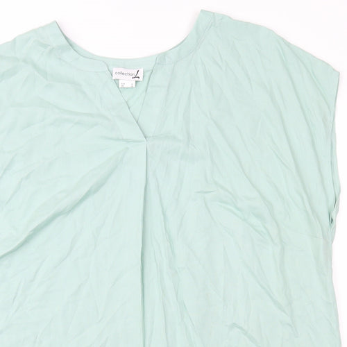 Collection L Womens Green   Basic Blouse Size 24