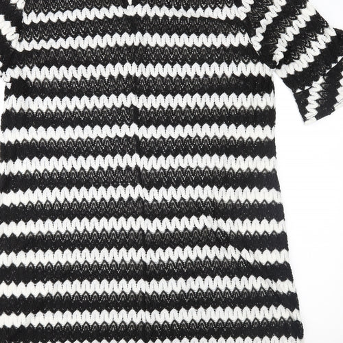 F&F Womens Black Geometric Lace Shift  Size 22