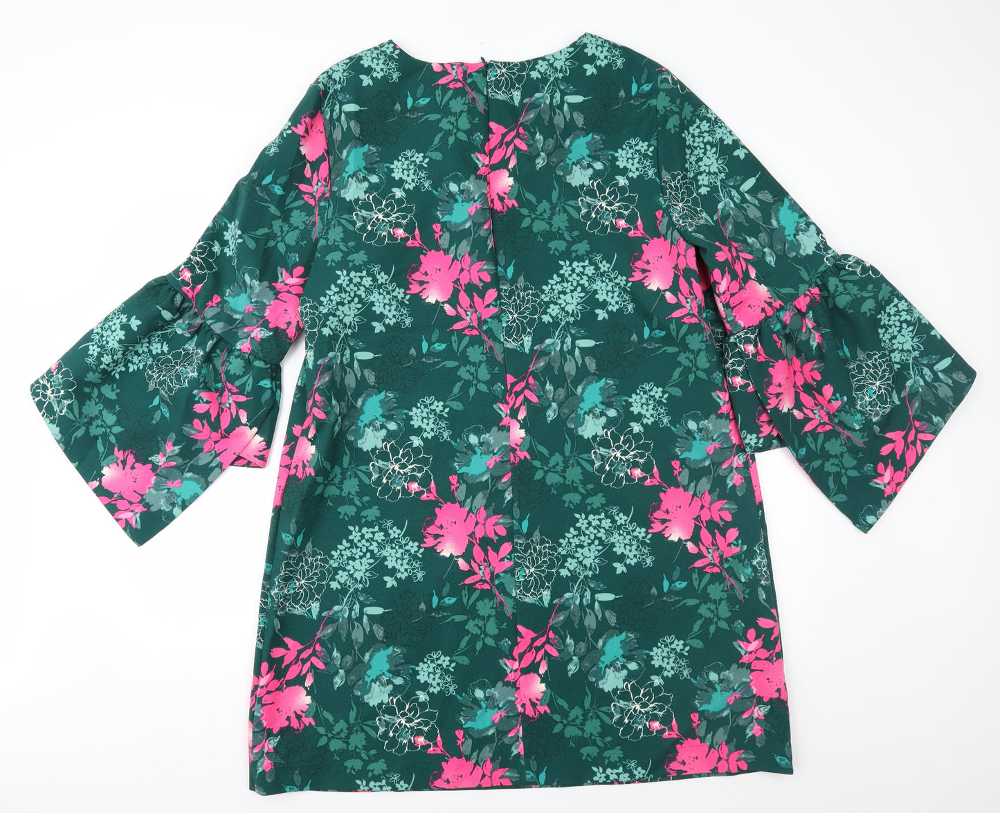 TU Womens Green Geometric  A-Line  Size 20