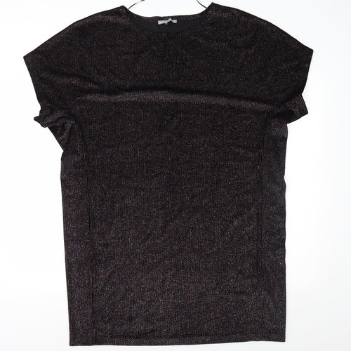 Oliver Bonas Womens Black  Velour Shift  Size 16