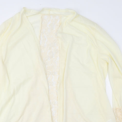 Preworn Womens Ivory  Lace Cardigan Jumper Size 3XL