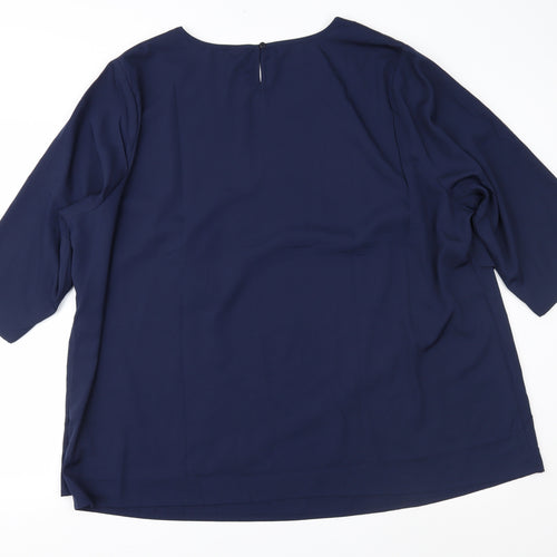 Preworn Womens Black   Basic Blouse Size 28