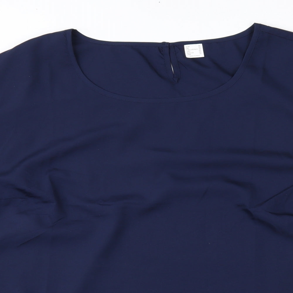 Preworn Womens Black   Basic Blouse Size 28