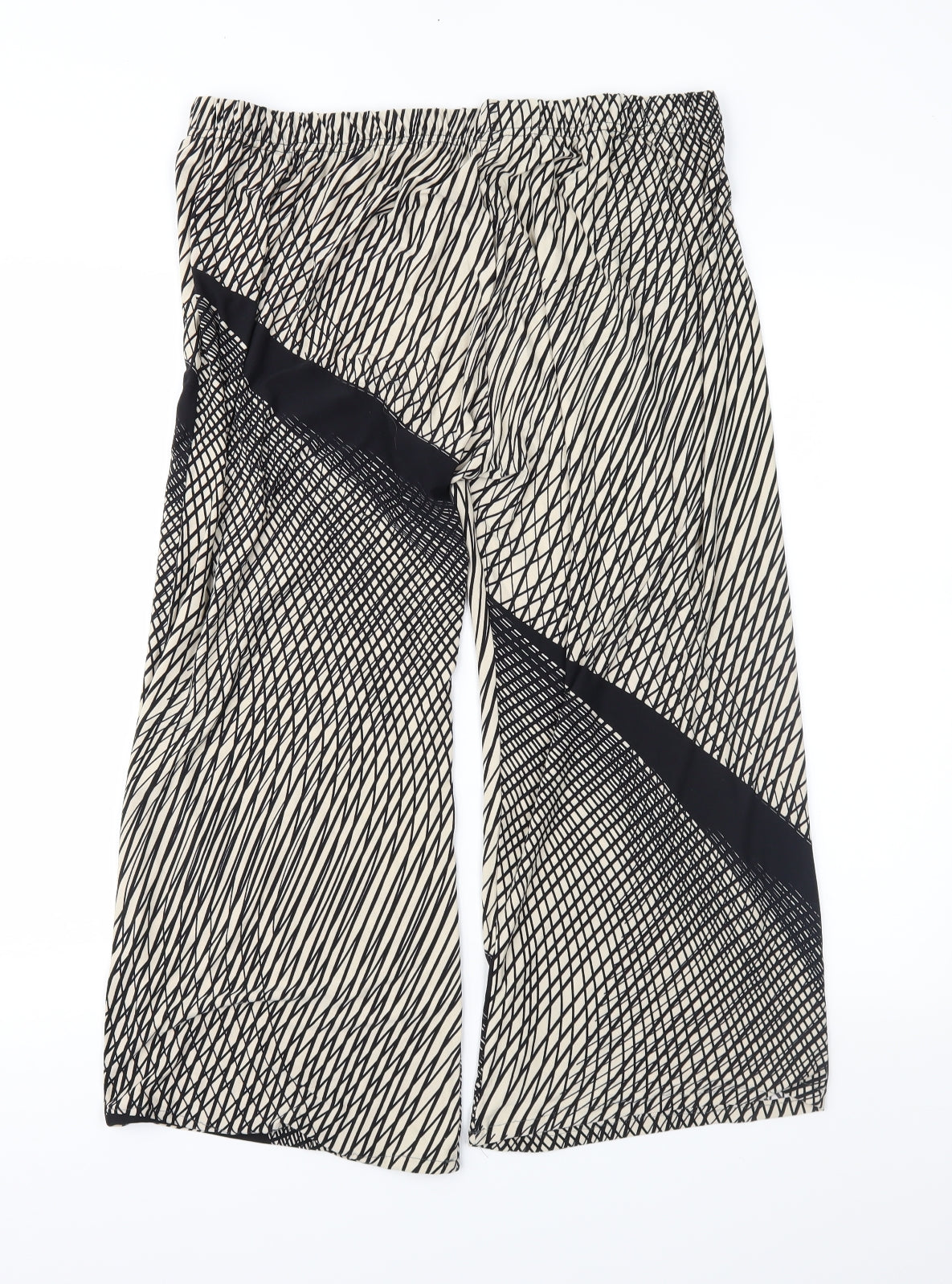Preworn Womens Brown Geometric  Cropped Trousers Size 24 L24 in