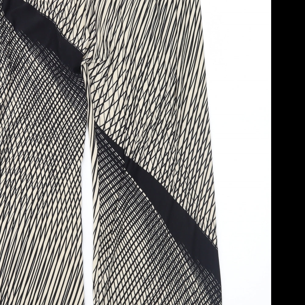 Preworn Womens Brown Geometric  Cropped Trousers Size 24 L24 in