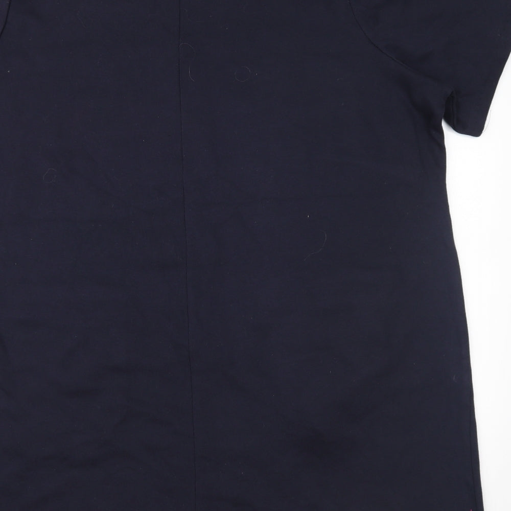 Preworn Womens Blue Geometric  Shift  Size 30