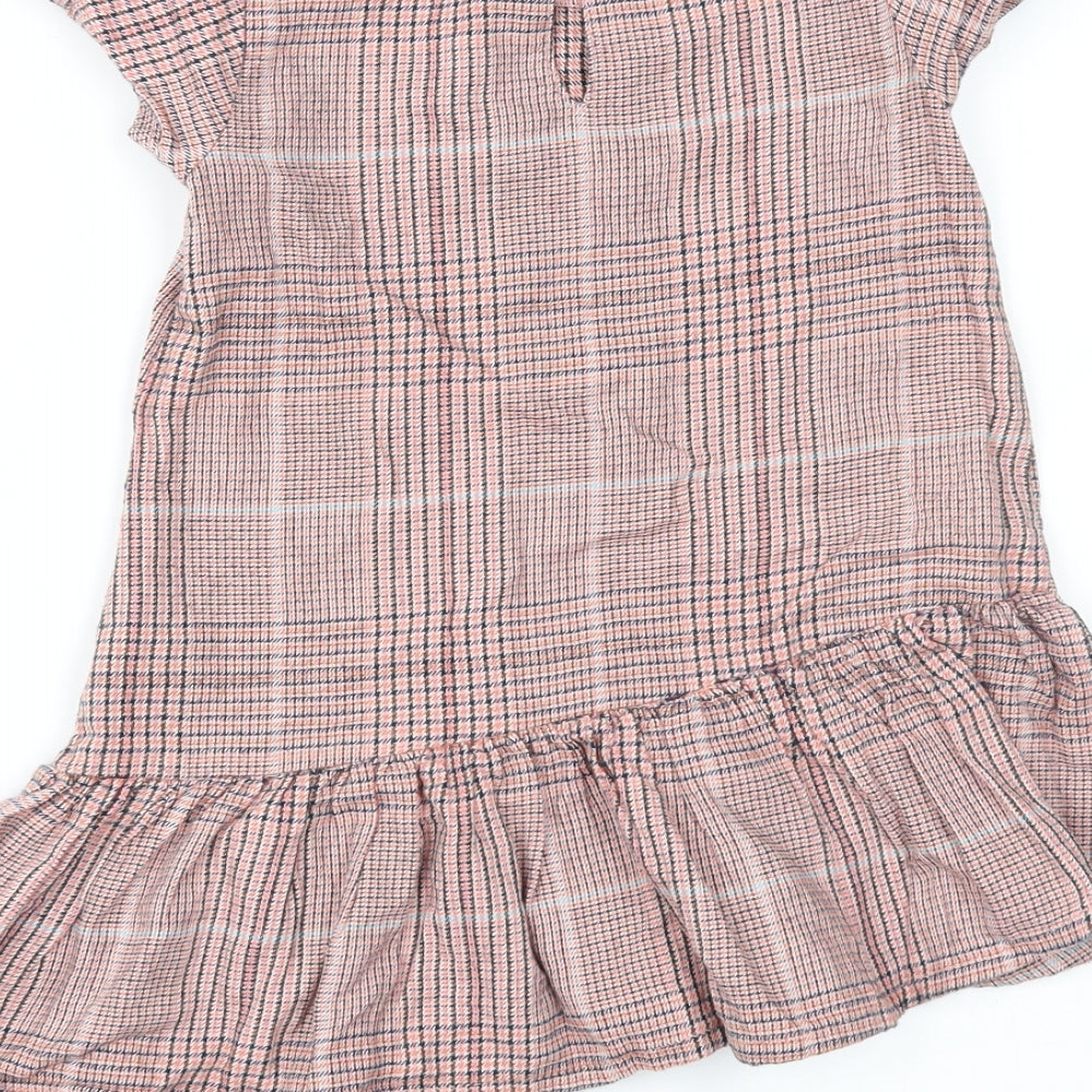 NEXT Girls Pink Check  Shift  Size 4 Years