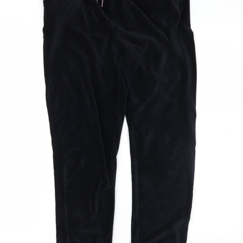 George Womens Black  Velour Jogger Trousers Size 12 L28 in