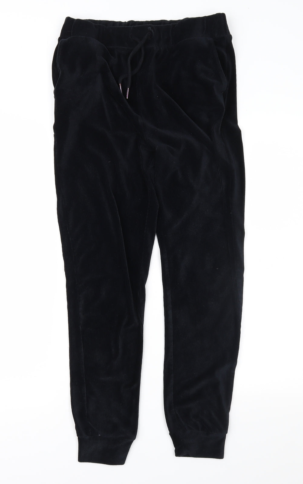 George Womens Black  Velour Jogger Trousers Size 12 L28 in