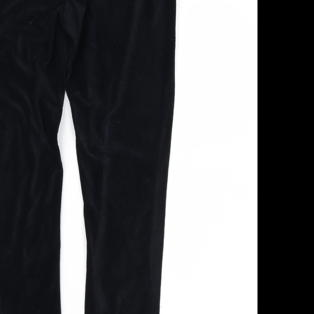 George Womens Black  Velour Jogger Trousers Size 12 L28 in