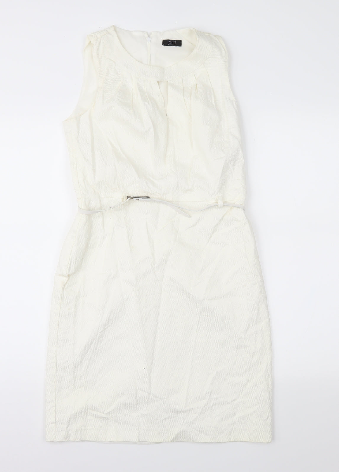 F&F Womens Ivory   Pencil Dress  Size 10