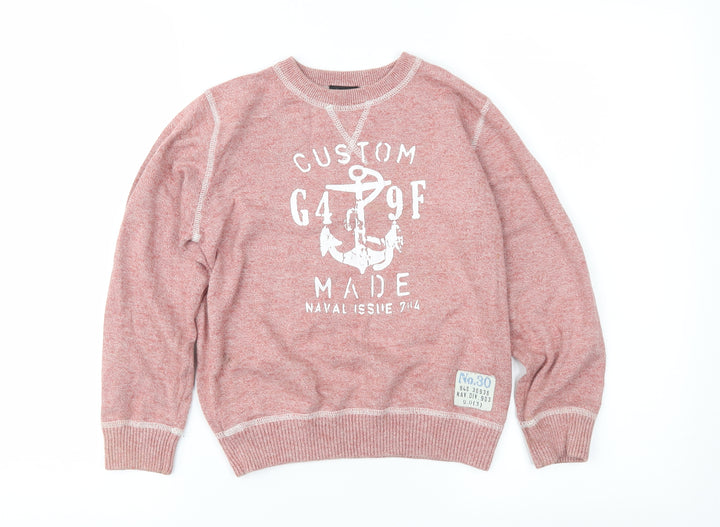 NEXT Girls Pink Pullover Sweatshirt Size 7 Years
