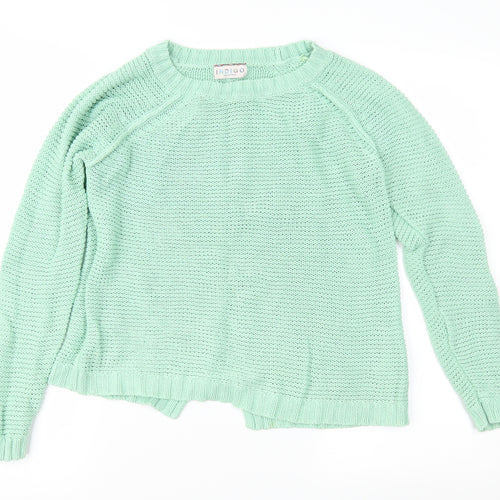 Marks and Spencer Womens Green  Knit Pullover Jumper Size 8