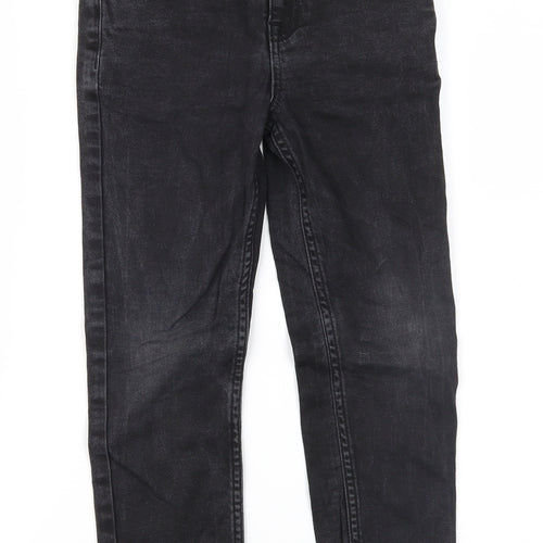 River Island Boys Black  Denim Straight Jeans Size 7 Years
