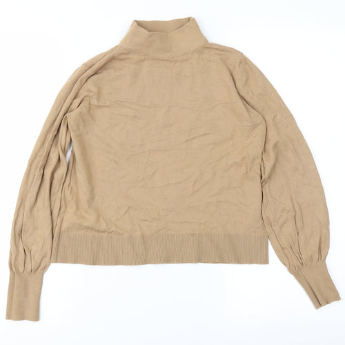Topshop Womens Brown  Knit Pullover Jumper Size 8